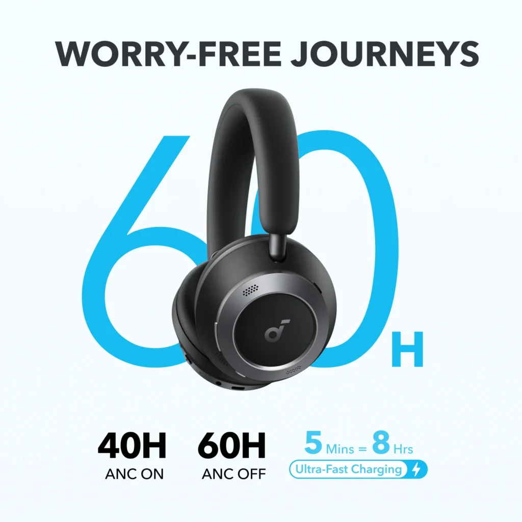 Space One Pro Foldable Over Ear Headphones