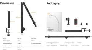 ULANZI LS24 Desk Boom Arm